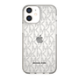 スリムプロテクションケース［ MICHAEL KORS - Signiture - Clear Black ］