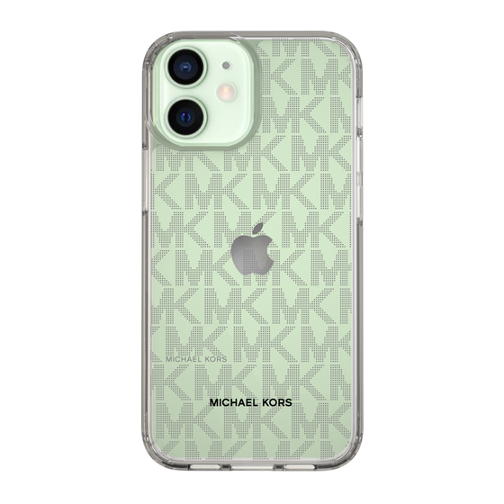 スリムプロテクションケース［ MICHAEL KORS - Signiture - Clear Black ］