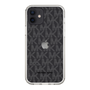 スリムプロテクションケース［ MICHAEL KORS - Signiture - Clear Black ］