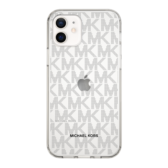 スリムプロテクションケース［ MICHAEL KORS - Signiture - Clear Black ］