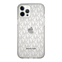 スリムプロテクションケース［ MICHAEL KORS - Signiture - Clear Black ］