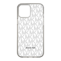 スリムプロテクションケース［ MICHAEL KORS - Signiture - Clear Black ］