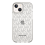 スリムプロテクションケース［ MICHAEL KORS - Signiture - Clear Black ］