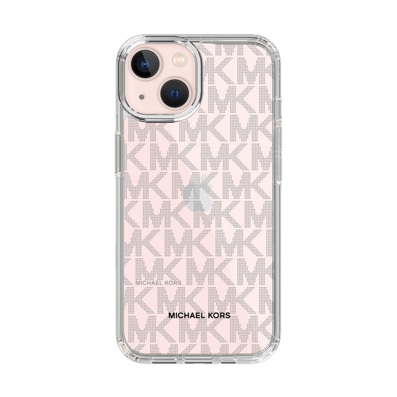 スリムプロテクションケース［ MICHAEL KORS - Signiture - Clear Black ］