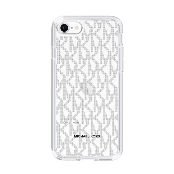 スリムプロテクションケース［ MICHAEL KORS - Signiture - Clear Black ］