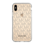 スリムプロテクションケース［ MICHAEL KORS - Signiture - Clear Black ］