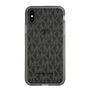 スリムプロテクションケース［ MICHAEL KORS - Signiture - Clear Black ］