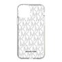スリムプロテクションケース［ MICHAEL KORS - Signiture - Clear Black ］
