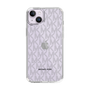 スリムプロテクションケース［ MICHAEL KORS - Signiture - Clear Black ］