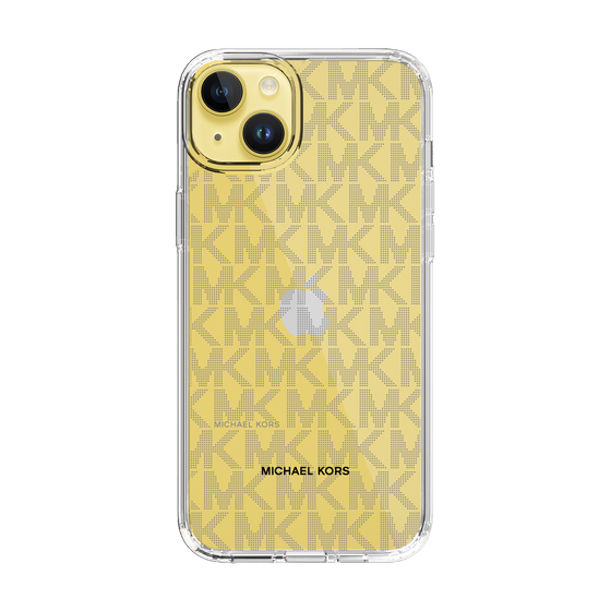 スリムプロテクションケース［ MICHAEL KORS - Signiture - Clear Black ］