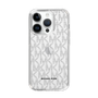 スリムプロテクションケース［ MICHAEL KORS - Signiture - Clear Black ］