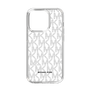 スリムプロテクションケース［ MICHAEL KORS - Signiture - Clear Black ］