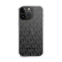 スリムプロテクションケース［ MICHAEL KORS - Signiture - Clear Black ］