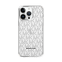 スリムプロテクションケース［ MICHAEL KORS - Signiture - Clear Black ］