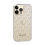 スリムプロテクションケース［ MICHAEL KORS - Signiture - Clear Black ］