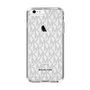 スリムプロテクションケース［ MICHAEL KORS - Signiture - Clear Black ］