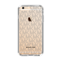 スリムプロテクションケース［ MICHAEL KORS - Signiture - Clear Black ］