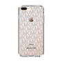 スリムプロテクションケース［ MICHAEL KORS - Signiture - Clear Black ］
