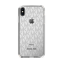 スリムプロテクションケース［ MICHAEL KORS - Signiture - Clear Black ］