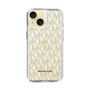 スリムプロテクションケース［ MICHAEL KORS - Signiture - Clear Black ］