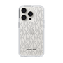 スリムプロテクションケース［ MICHAEL KORS - Signiture - Clear Black ］