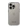 スリムプロテクションケース［ MICHAEL KORS - Signiture - Clear Black ］