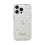 スリムプロテクションケース［ MICHAEL KORS - Signiture - Clear Black ］