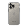 スリムプロテクションケース［ MICHAEL KORS - Signiture - Clear Black ］