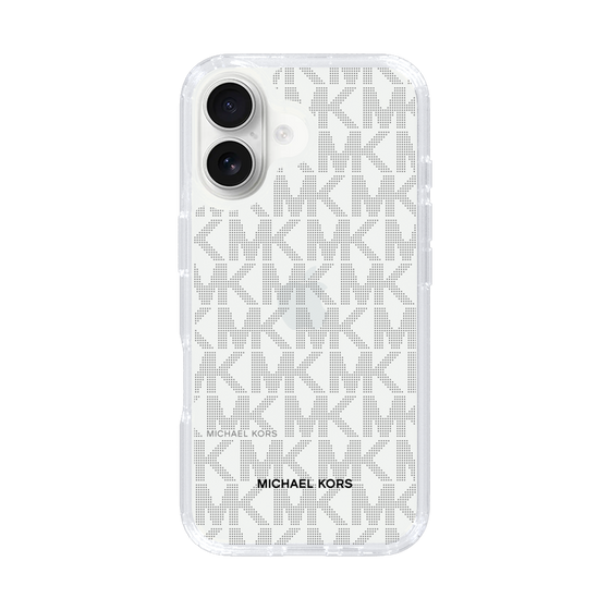 スリムプロテクションケース［ MICHAEL KORS - Signiture - Clear Black ］