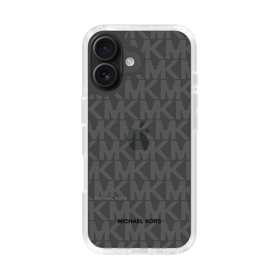 スリムプロテクションケース［ MICHAEL KORS - Signiture - Clear Black ］