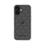 スリムプロテクションケース［ MICHAEL KORS - Signiture - Clear Black ］