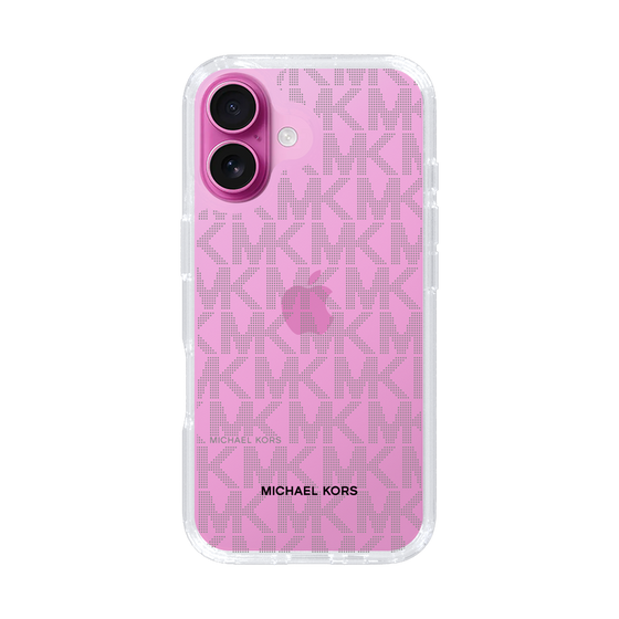 スリムプロテクションケース［ MICHAEL KORS - Signiture - Clear Black ］
