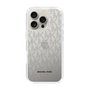 スリムプロテクションケース［ MICHAEL KORS - Signiture - Clear Black ］