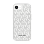 スリムプロテクションケース［ MICHAEL KORS - Signiture - Clear Black ］