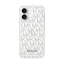 スリムプロテクションケース［ MICHAEL KORS - Signiture - Clear Black ］