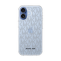 スリムプロテクションケース［ MICHAEL KORS - Signiture - Clear Black ］