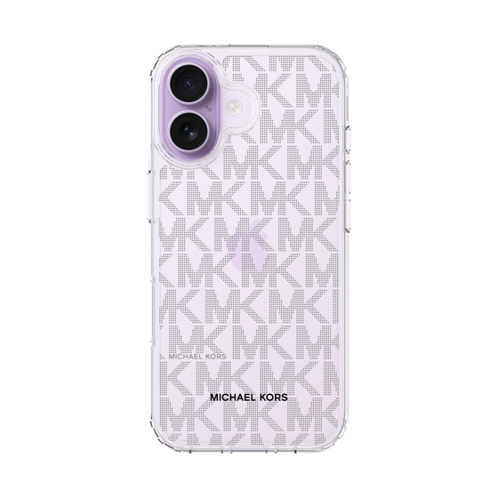 スリムプロテクションケース［ MICHAEL KORS - Signiture - Clear Black ］