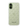 スリムプロテクションケース［ MICHAEL KORS - Signiture - Clear Black ］