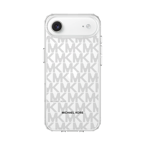 スリムプロテクションケース［ MICHAEL KORS - Signiture - Clear Black ］