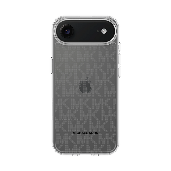スリムプロテクションケース［ MICHAEL KORS - Signiture - Clear Black ］