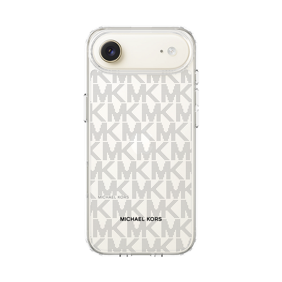 スリムプロテクションケース［ MICHAEL KORS - Signiture - Clear Black ］