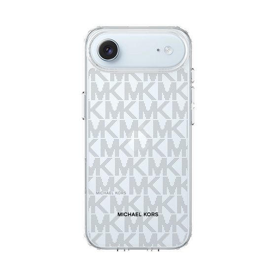 スリムプロテクションケース［ MICHAEL KORS - Signiture - Clear Black ］