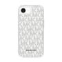 スリムプロテクションケース［ MICHAEL KORS - Signiture - Clear Black ］