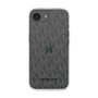 スリムプロテクションケース［ MICHAEL KORS - Signiture - Clear Black ］