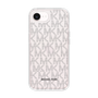 スリムプロテクションケース［ MICHAEL KORS - Signiture - Clear Black ］