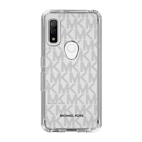 スリムプロテクションケース［ MICHAEL KORS - Signiture - Clear Black ］