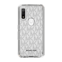 スリムプロテクションケース［ MICHAEL KORS - Signiture - Clear Black ］