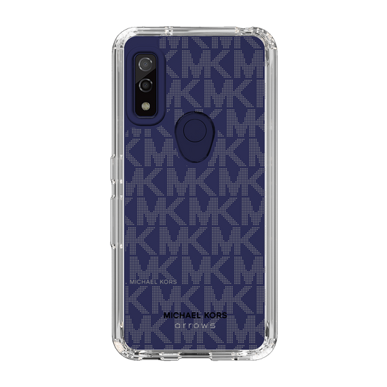 スリムプロテクションケース［ MICHAEL KORS - Signiture - Clear Black ］