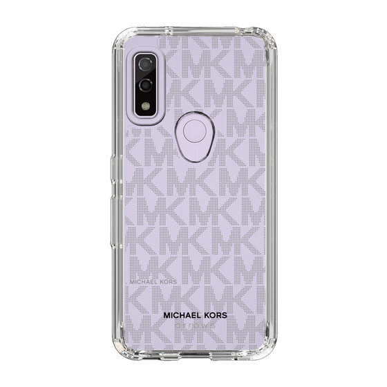 スリムプロテクションケース［ MICHAEL KORS - Signiture - Clear Black ］