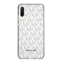 スリムプロテクションケース［ MICHAEL KORS - Signiture - Clear Black ］